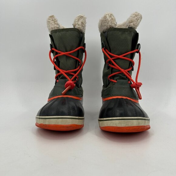 SOREL Women's Green Yoot Pac Lined Waterproof Nylon Surplus Winter Boots Size 6 - Picture 4 of 10